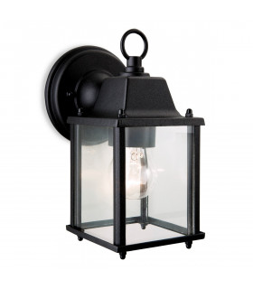Coach 1 Light Lantern - Wall Light Black