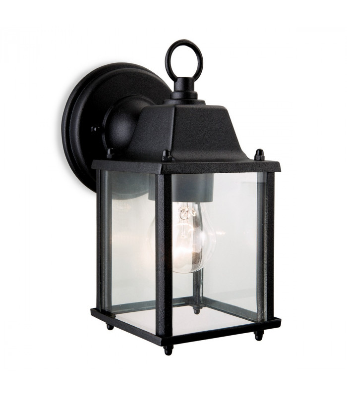 Coach 1 Light Lantern - Wall Light Black
