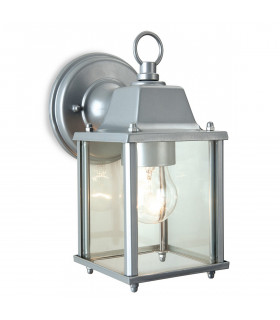 Coach 1 Light Lantern - Wall Light Silver