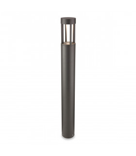 Delta LED 1 Light Outdoor Tall Bollard Post Graphite IP54