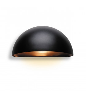 Outdoor 1 Light Wall Light Black IP44