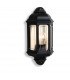 Outdoor 1 Light Wall Lantern Black IP44