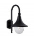 Station 1 Light Outdoor Wall Lantern - Downlight Black IP43