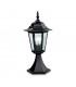 1 Light 6 Panel Lantern - Pillar Black IP43