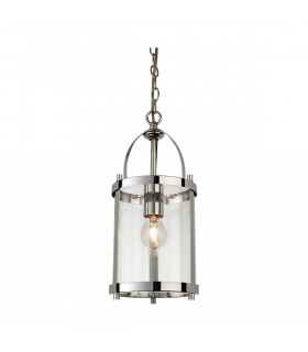 Imperial 1 Light Round Ceiling Pendant Lantern Chrome