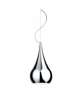 Jasmin 1 Light Dome Ceiling Pendant Chrome