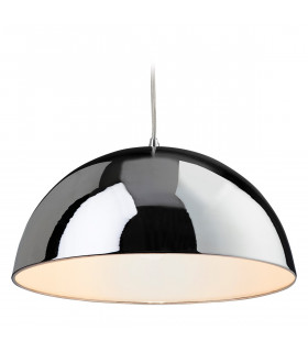 Bistro 1 Light Dome Ceiling Pendant Chrome