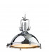 Bali 1 Light Dome Ceiling Pendant Chrome