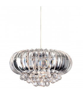 Crown 1 Light Easy-Fit Ceiling Pendant Chrome