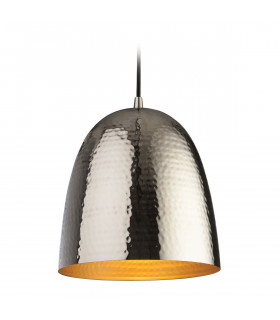 Assam 1 Light Dome Ceiling Pendant Nickel