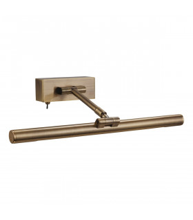 Picture 1 Light Wall Light - 8W T5 (Switched) Antique Brass