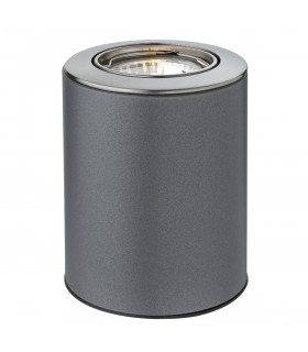 Floodlite 1 Light Uplight Table/Floor Lamp Satin Steel
