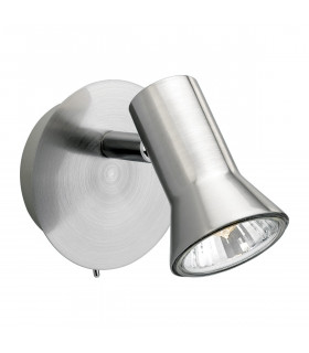 Magnum 1 Light Single Spot (Switched) Brushed Steel