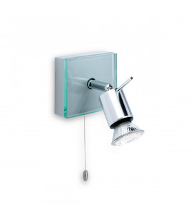 Aqua 1 Light Single Switched Spot Light Aluminium