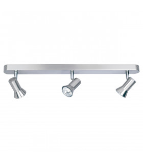 Magnum 3 Light Spotlights Bar Brushed Steel