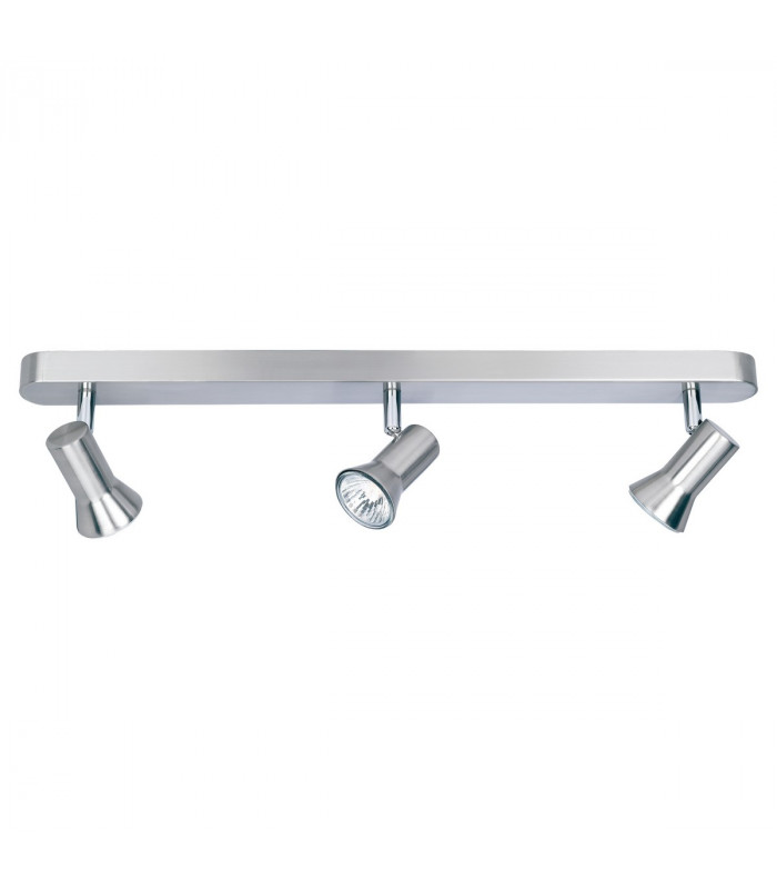 Magnum 3 Light Spotlights Bar Brushed Steel