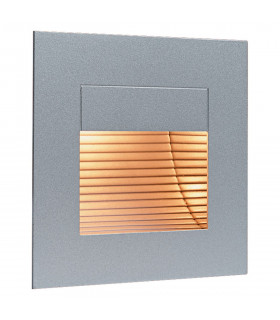 Wall 1 Light Indoor Recessed Marker Wall & Step Light Satin Steel