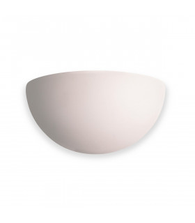 Ceramic 1 Light Indoor Wall Uplighter - 100W Unglazed