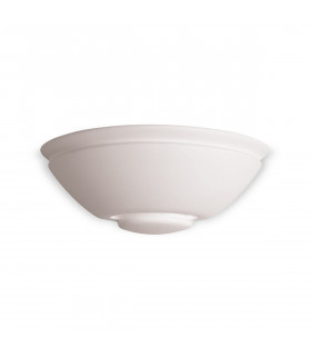 Ceramic 1 Light Indoor Wall Uplighter - 100W Unglazed