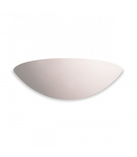 Ceramic 1 Light Indoor Wall Uplighter - 100W Unglazed