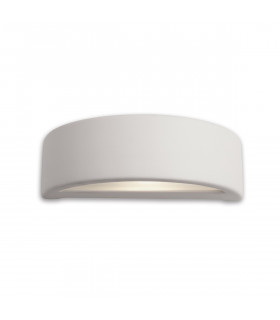 Ceramic 1 Light Indoor Plaster Wall Light - 100W Unglazed