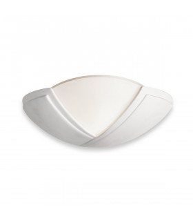 Ceramic 1 Light Indoor Wall Uplighter - 100W Unglazed