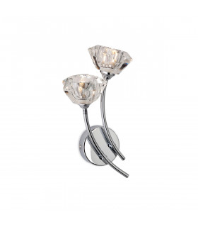 Clara 2 Light Indoor Wall Light Chrome