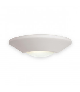 Ceramic 1 Light Indoor Wall Uplighter - 100W Unglazed