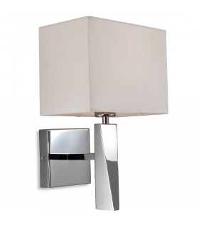 Mansion 1 Light Single Indoor Wall Light Polished Stainless Steel