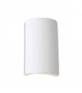 Gallery LED 2 Light Round Plaster Indoor Wall Light White