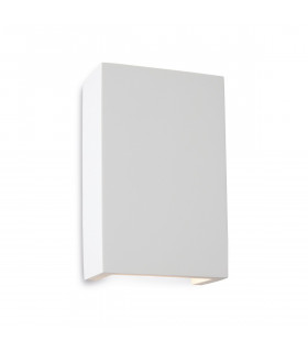 Gallery LED 2 Light Square Plaster Indoor Wall Light White