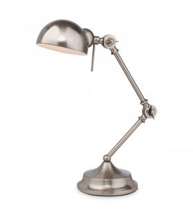 Beau 1 Light Table Lamp Brushed Steel