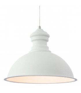 Aztec 1 Light Dome Ceiling Pendant Rough Sand White