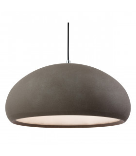 Costa 1 Light Dome Ceiling Pendant Rough Sand Concrete
