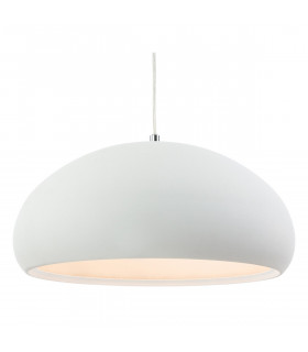 Costa 1 Light Dome Ceiling Pendant Rough Sand White