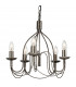 Regency 5 Light Chandelier Antique Silver