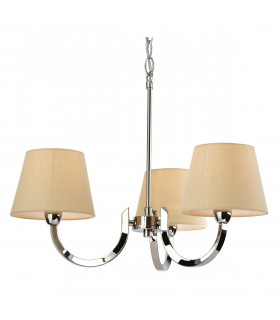 Fairmont Multi Arm Chandelier 3 Light Polished Stainless Steel