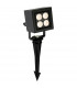 LED 4 Light Outdoor Wall Light & Spike Spot Graphite IP54