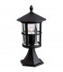 Stratford 1 Light Outdoor Lantern Pillar Black IP44