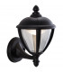 Unite LED Outdoor Wall Lantern Uplight Black IP44