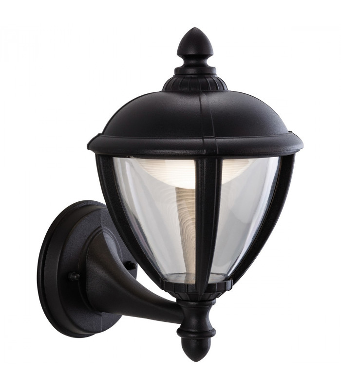 Unite LED Outdoor Wall Lantern Uplight Black IP44