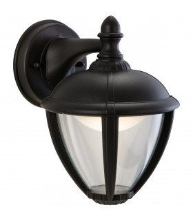 Unite LED Outdoor Wall Lantern Downlight Black IP44