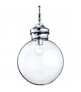 Omar 1 Light Globe Ceiling Pendant Chrome