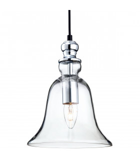 Omar 1 Light Dome Ceiling Pendant Chrome