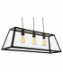 Kew 3 Light Ceiling Pendant Black