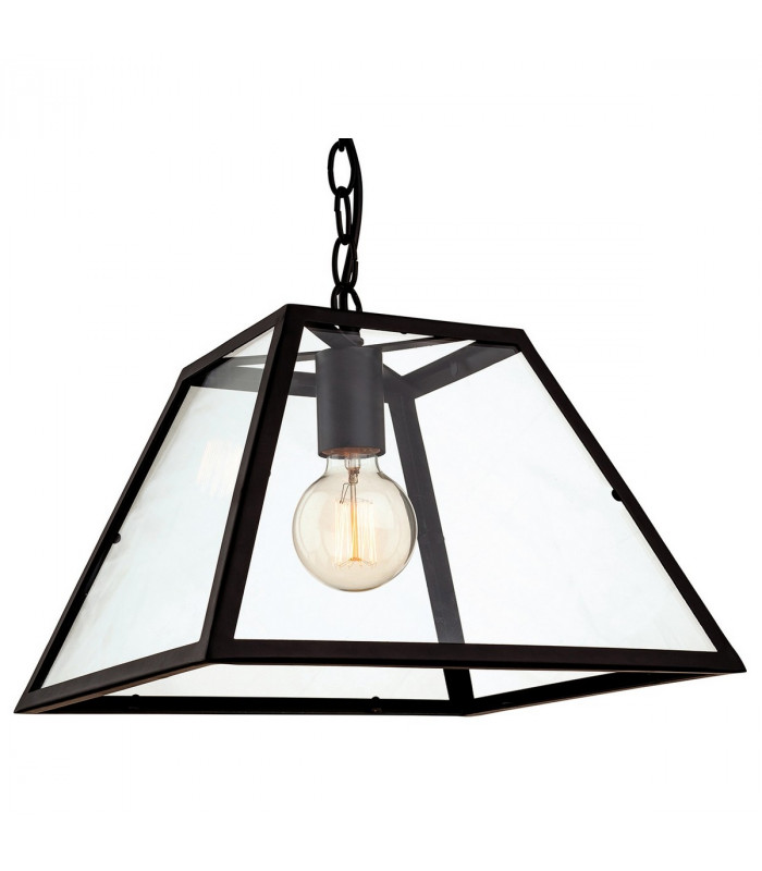Kew 1 Light Ceiling Pendant Black
