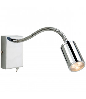 Orion LED 3 Light Flexi Indoor Wall Spotlight (Switched) Chrome