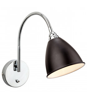 Bari 1 Light Indoor Wall Light (Switched) Black