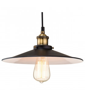 Empire 1 Light Dome Ceiling Pendant Black