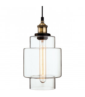 Empire 1 Light Ceiling Pendant Antique Brass